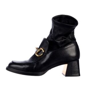 Gucci Leather Horsebit Boots